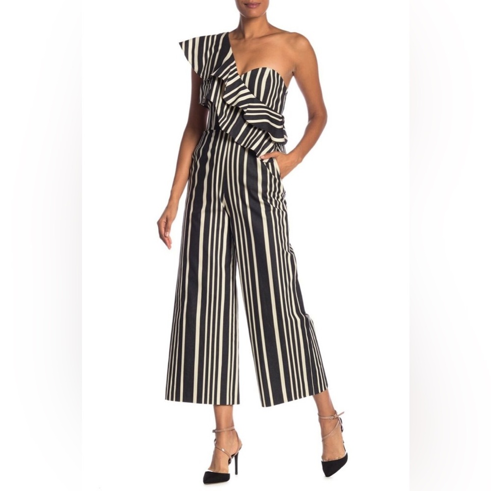ALICE + OLIVIA Striped Jumpsuit